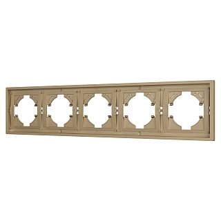 Рамка пластиковая FRM-TENDO-SFPL-5-GD (Arlight, -)