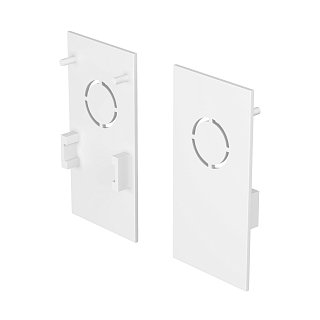 Заглушка торцевая 2 шт. Exility накладной белый