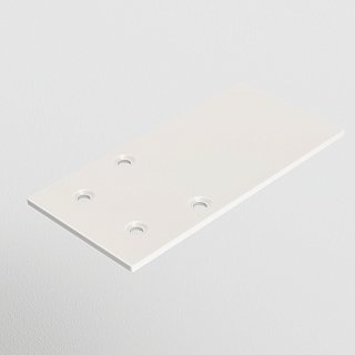 Заглушка торцевая 1шт S35 накладной белый