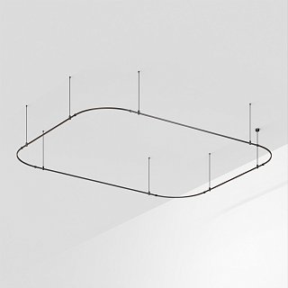 Основание ART-APRIORI-RECTANGLE-SOFT-ROD-800-4500x3500 (BK) (Arlight, IP20 Металл, 3 года)