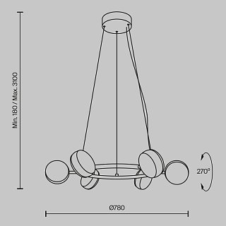 Подвесной светильник Mind 3000К 60Вт