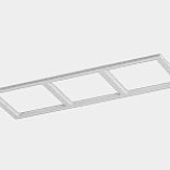 Рамка тройная для серии COMBO 3, квадратная, белая, COMBO-3S3-WH