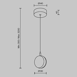 Подвесной светильник Mind 3000К 10Вт