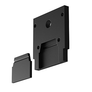 Торцевая заглушка для шинопровода ClipLine Exility, черная, 1шт.