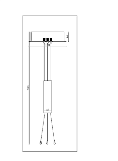 Универсальное крепление для квадратных светильников Zon (400 и 600 мм)