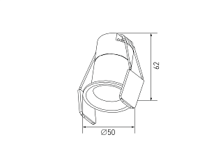 Светильник светодиодный потолочный встраиваемый , серия HIDDEN, Серебро, 7Вт, IP20, Теплый белый (3000К), DL-A004-7-SL-WW