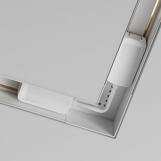 Коннектор угловой Radity встраиваемый белый