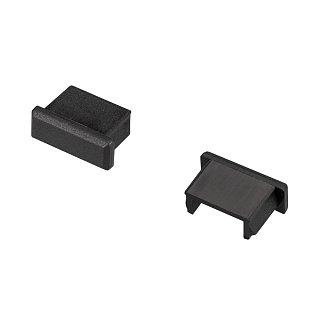 Заглушка для MIC черная глухая (Arlight, Пластик)