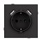 Механизм розетки с USB зарядкой SCT-TENDO-MUAA-SFPL-BK (230V, 16A) (Arlight, -)