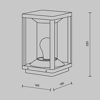 Ландшафтный светильник Cell E27x1 15Вт IP 54