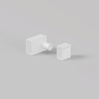 Заглушки для гибкого неона 12x6 мм 2 шт. (выход боковой)