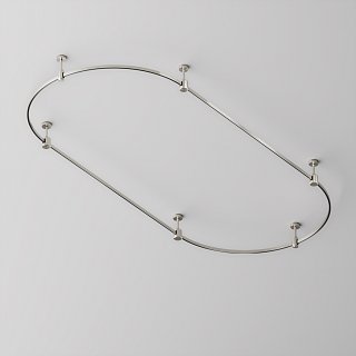 Шинопровод полукруг 800 мм Flarity платина