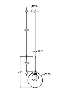 Подвесной светильник Basic form G9х1