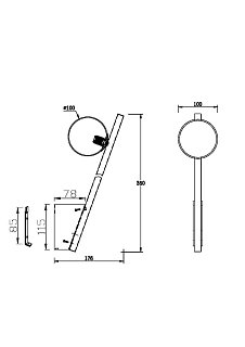 Настенный светильник (бра) Kazimir G9х1