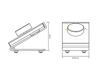 Радио пульт DESK-RGB с валкодером на 1 зону для RGB ленты, DESK-RGB