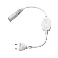 Коннектор питания с сетевой вилкой для светодиодной ленты 220В  201205