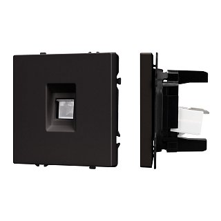 Механизм компьютерной розетки SCT-NOBE-MPC1-SFPL-BK (RJ-45, CAT6) (Arlight, -)