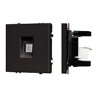 Механизм компьютерной розетки SCT-NOBE-MPC1-SFPL-BK (RJ-45, CAT6) (Arlight, -)