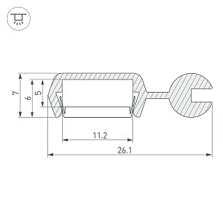 Профиль POLI-2000 ANOD (Arlight, Алюминий)
