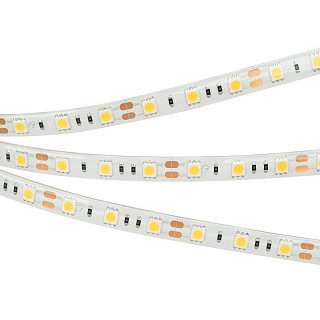 Светодиодная лента RTW 2-5000SE 12V Warm 2x (5060, 300 LED, LUX) (Arlight, 14.4 Вт/м, IP65)