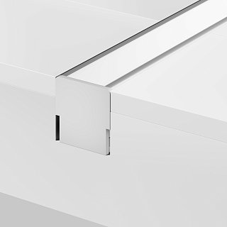 Алюминиевый профиль встраиваемый в пол 26x26 (Серебро, 2 м), ALM-2626-S-2M 636016