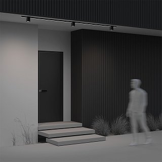 Уличный трековый светильник Alfa Elasity IP 3000К 16Вт 38° черный