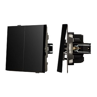 Механизм выключателя управления шторами SWT-TENDO-MKR2-PL-BK (230V, 10A) (Arlight, -)