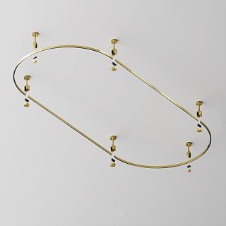 Шинопровод полукруг 800 мм Flarity латунь