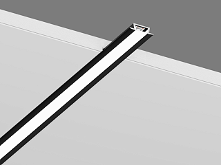 Встраиваемый алюминиевый профиль SWG, черный, RC-2206-BL