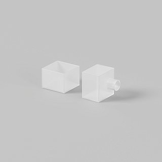 Заглушки для гибкого неона 16x16 мм 2 шт. (выход вверх/вниз)