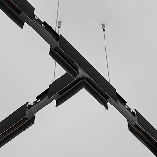 Коннектор питания Т-образный Exility черный