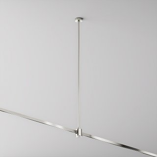 Крепление потолочное Long 700мм с прямым коннектором питания Flarity платина