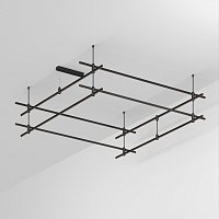 Основание ART-APRIORI-QUADRAT-2-ROD-400-2000x2000 (BK) (Arlight, IP20 Металл, 3 года)