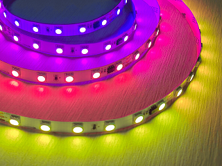 SPI RGB 24В IP20 12Вт/м 60 LED/м SMD5050 WS2811 SWG5PT60-24-12-WS2811RGB