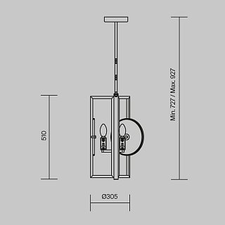 Подвесной светильник Marmo E14х3 40Вт