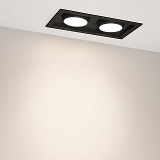 Светильник MS-VORTEX-BUILT-S250x140-2x30W Day4000 (BK-BK, 50 deg, 230V) (Arlight, IP20 Металл, 5 лет)