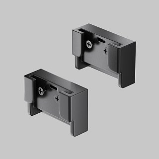 Заглушка двойная Parity черная, 2 шт в упаковке