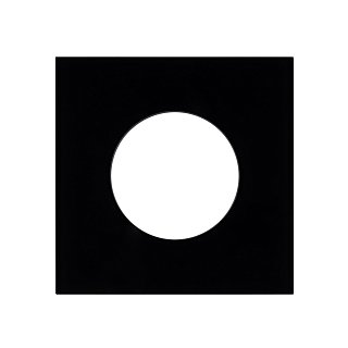 Рамка стеклянная FRM-GLARE-GC-1-BK (Arlight, -)