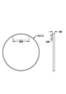 Настенный светильник (бра) Rim 3000К 51Вт