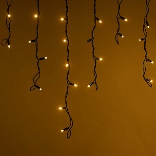 Светодиодная гирлянда ARD-EDGE-PRO-4000x600-BLACK-128LED-MILK-FLASH Warm/Warm (230V, 8W) (Ardecoled, IP65)