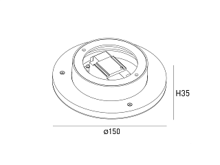 Бра декоративное , Черный, 7Вт, 3000K, IP20, ML-R200-BL-WW