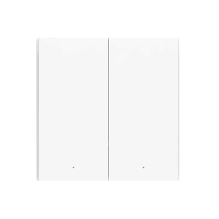 Выключатель беспроводной двухклавишный (черный) | Aqara Wireless Remote Switch H1 (Double Rocker, black)