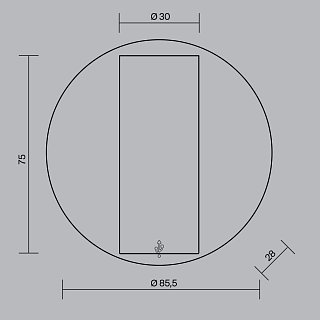 Настенный светильник (бра) Twist 3000K 3Вт IP 20