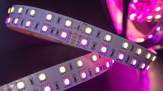 Светодиодная лента 5050, 120 LED/м, 28,8 Вт/м, 24В , IP20, Цвет: RGB + теплый белый, SWG5120-24-28.8-RGBWW-M