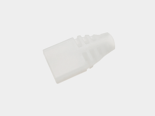 Заглушка силиконовая прямая с боковым отверстием для неоновой ленты 6×12 мм END-CC2120-E