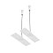Подвес тросовый 2 шт. Exility белый