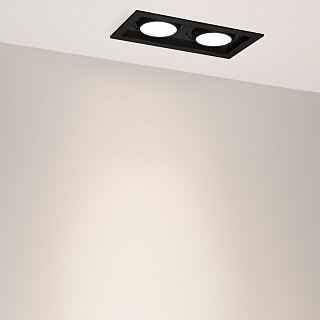 Светильник MS-VORTEX-BUILT-S210x117-2x20W Day4000 (BK-BK, 20 deg, 230V) (Arlight, IP20 Металл, 5 лет)