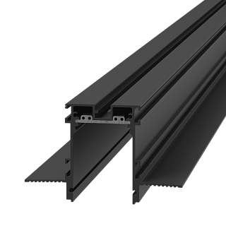 Трек SY 24В встраиваемый без проводов Черный, 2м, SY-601201-RC-2-BL