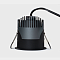 Светильник встраиваемый 12Вт 55° IP65 черный 3000К поворотный RC-D84-12-BL-WW65