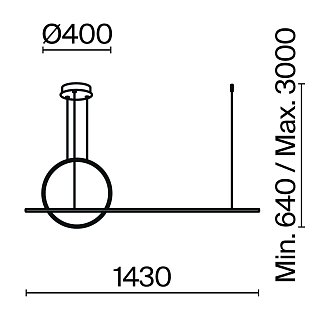 Подвесной светильник Halo 2600-3500К 40Вт